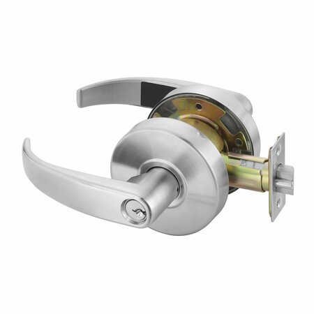 YALE COMMERCIAL Office Entry Pacific Beach Lever Grade 2 Cylindrical Lock with Schlage C Keyway, MCD234 Latch,  PB4607LN626SCHC